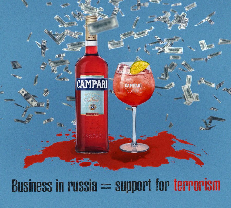 @MsJoelyFisher @sagaftra @SAGawards @campari Why are you advertising a company which is still doing business in ruZzia, contributing with taxes to the genocide of Ukrainians?