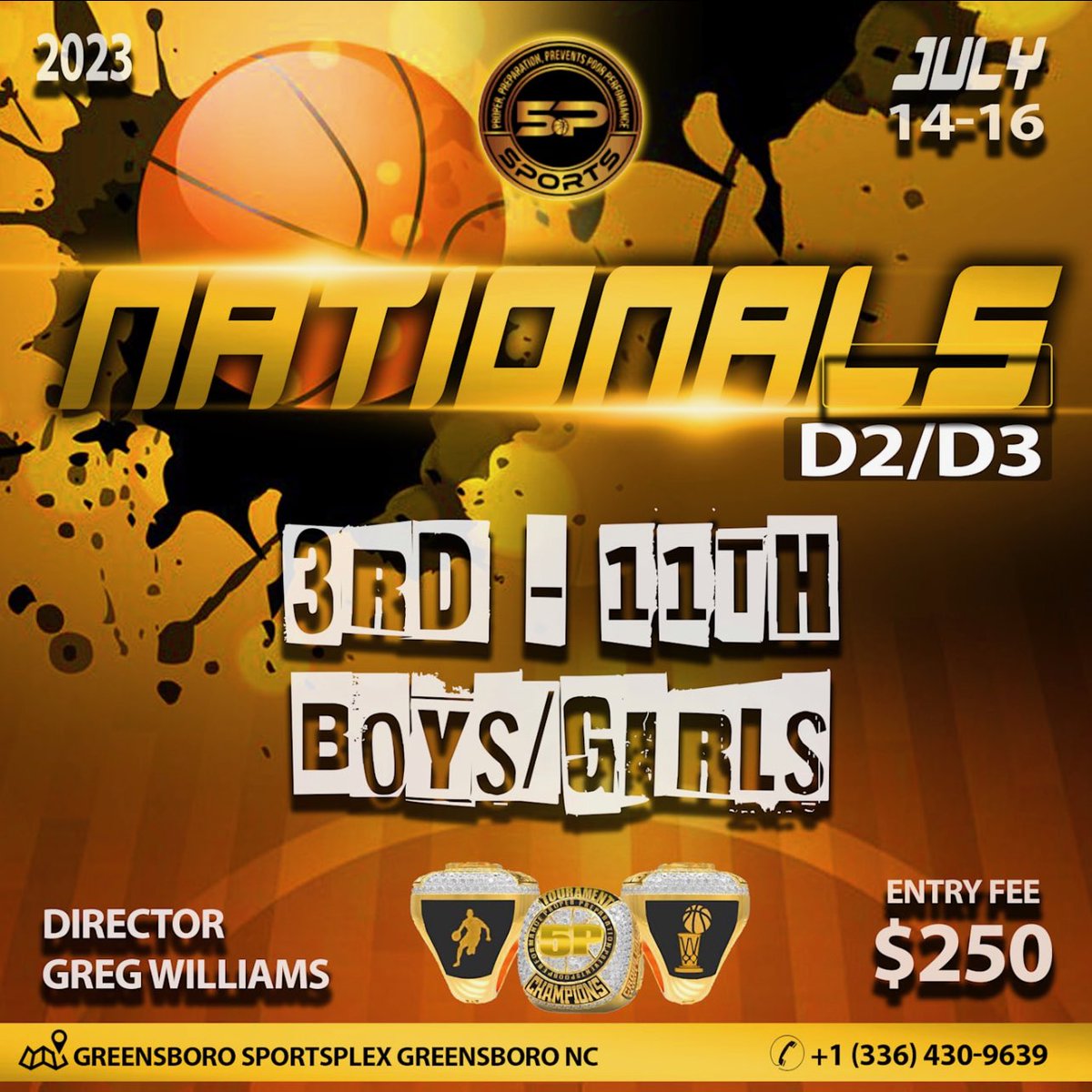 It's that time! Every year a new champion. Come repeat, or be added to the champ list. Greensboro will be hot!