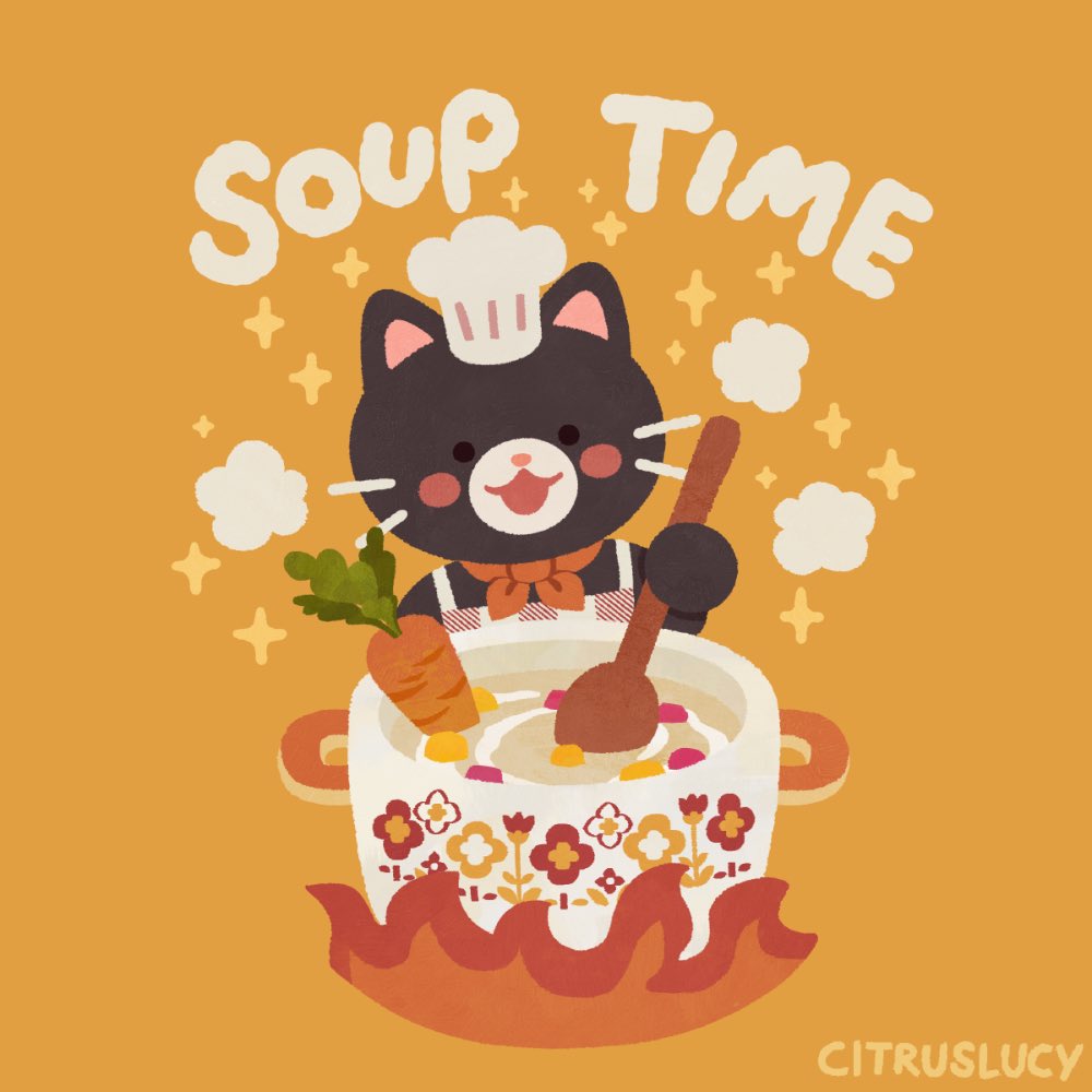 「it's so chilly here lately! it's soup we」|Lucy Zhang 🎨 available for work!のイラスト