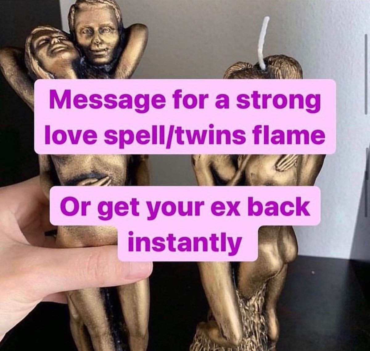Message for strong love spell to get back your ex or put a spell on your current partner 
Dm if you can afford my price !!