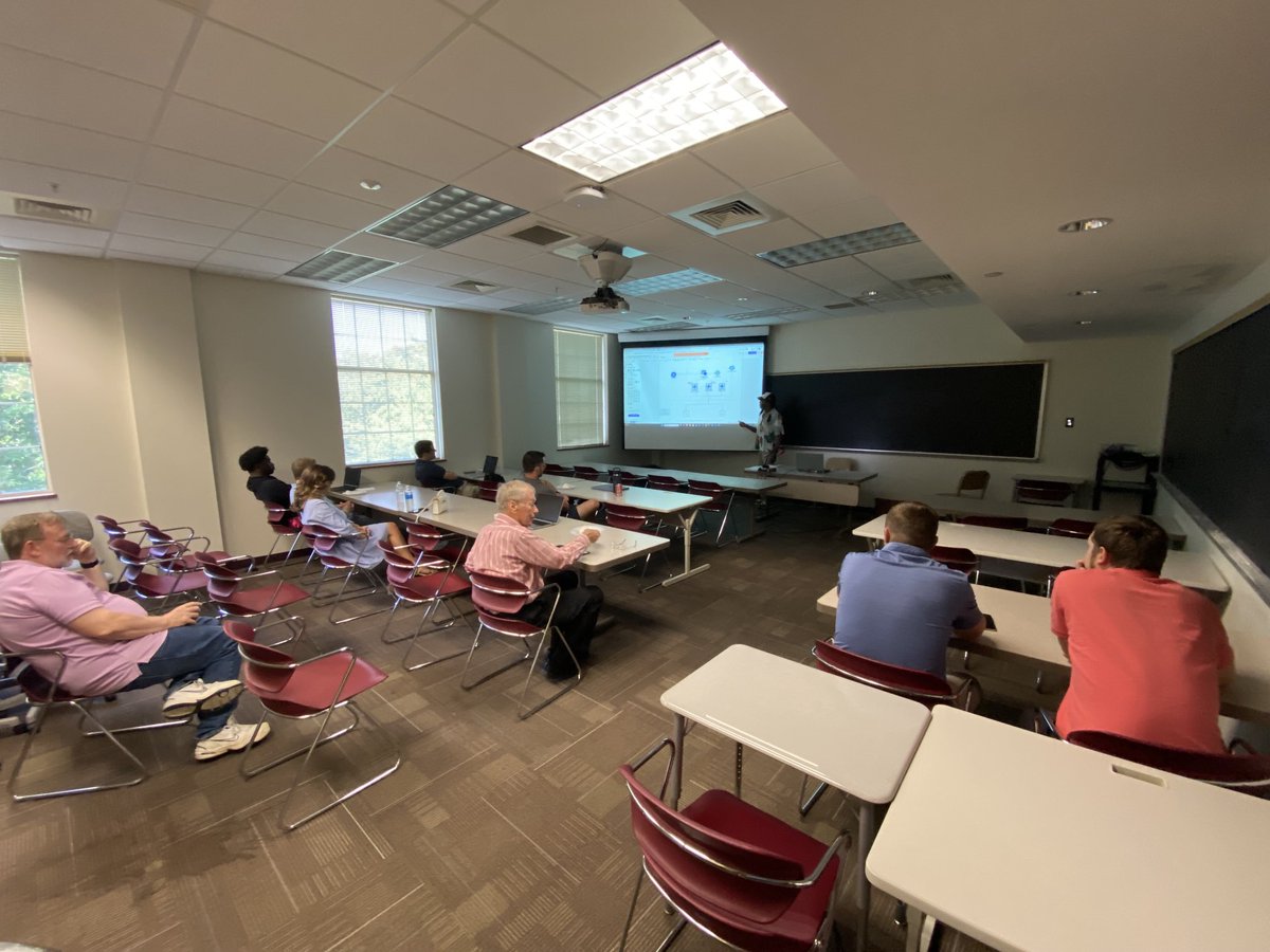 Another great ⁦<a href="/bhmdotnet/">BHM .NET Meetup</a>⁩ meetup at Samford with one of its alum Uzezi Ogodo speaking about #microservices