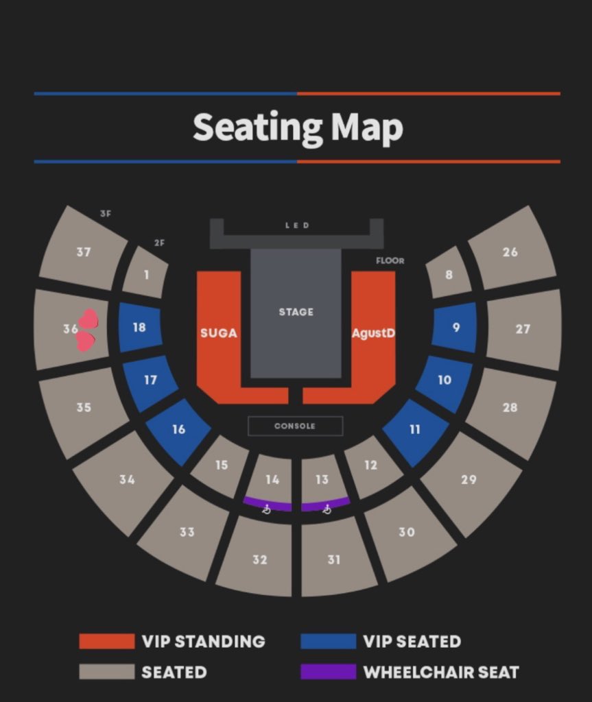ginginger1995's tweet photo. wts sell selling ticket 

BTS Suga Agust D Tour ‘D-Day’ in Seoul 6.25
3F Area 36 Row 8

can transfer to your name/interpark account  
dm with your offer

Tweet me if you can’t DM https://t.co/LHzRDpgQQF