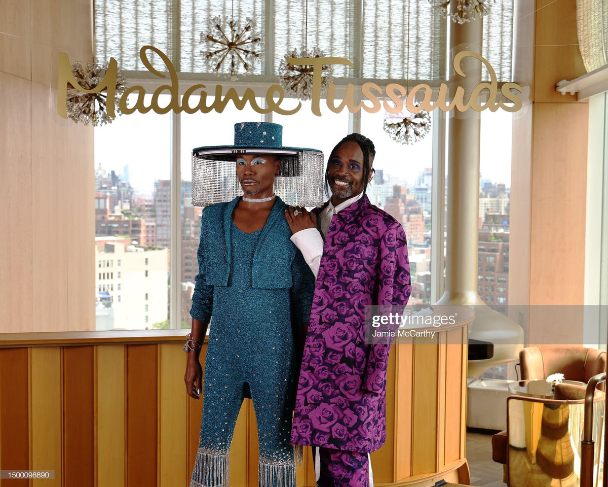 Billy Porter attends the Madame Tussauds wax figure reveal days ahead of NYC Pride at Madame Tussauds in New York City.

More 📸 #BillyPorter 👉 tinyurl.com/yte7trp5