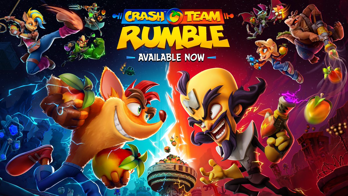 Xbox's tweet image. TIME. TO. RUMBLE.

Crash into Crash Team Rumble, available now: xbx.lv/3Nhr1Nc