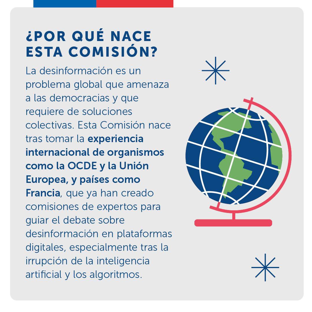 camila_vallejo's tweet photo. La creación de una Comisión Asesora en Contra de la Desinformación pone a Chile en la vanguardia de un desafío a nivel global que impacta nuestras democracias transversalmente.

Pero, ¿en qué consiste esta Comisión? ¿Y por qué es importante el trabajo que realizará? 👇🧵 https://t.co/1MYSEWZu8F