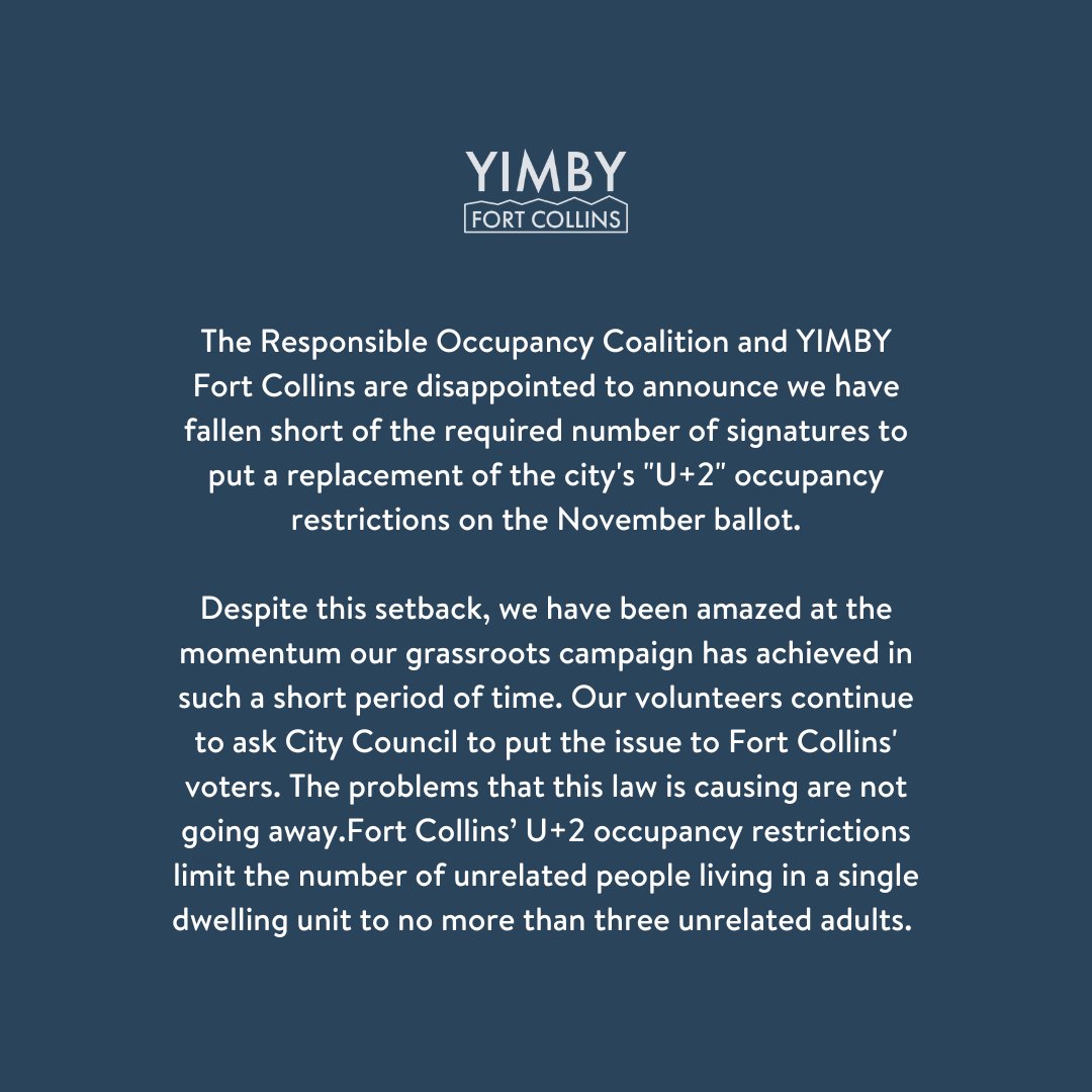 YIMBY Fort Collins tweet media