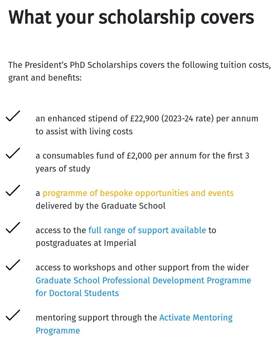 50 PhD scholarships available <a href="/imperialcollege/">Imperial College London</a> to people of all ethnicities, backgrounds and nationalities, &amp; we welcome both home and international student applicants. Drop me a message If you're interested in a PhD on pollinators, disease, microbes etc!
campaigns.imperial.ac.uk/your-community…