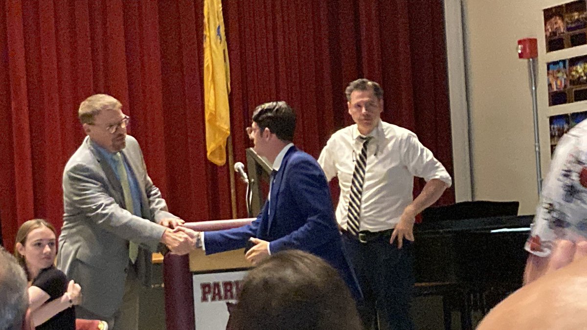 MrAtheyounger's tweet photo. I had the opportunity to speak and honor the incredible work of Michael DeMar and Caroline Sheridan at last night’s Board Meeting! Four film festival nominations, a Best Acting award, and two Grand Prize awards - what a year for “First Date” and #ShredsofEvidence @ParkRidgeSupt https://t.co/iLE3NBNrlJ