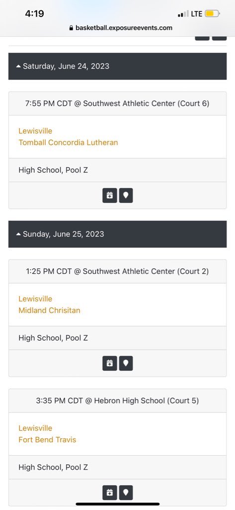 My TABC schedule for this weekend!!