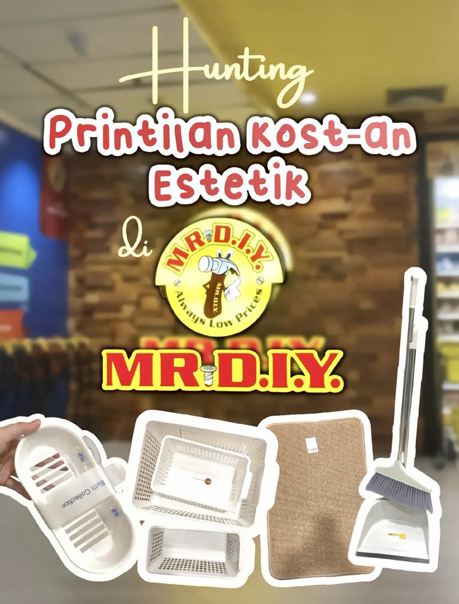 Printilan kost-an Aesthetic di MR.DIY!!

— A Thread