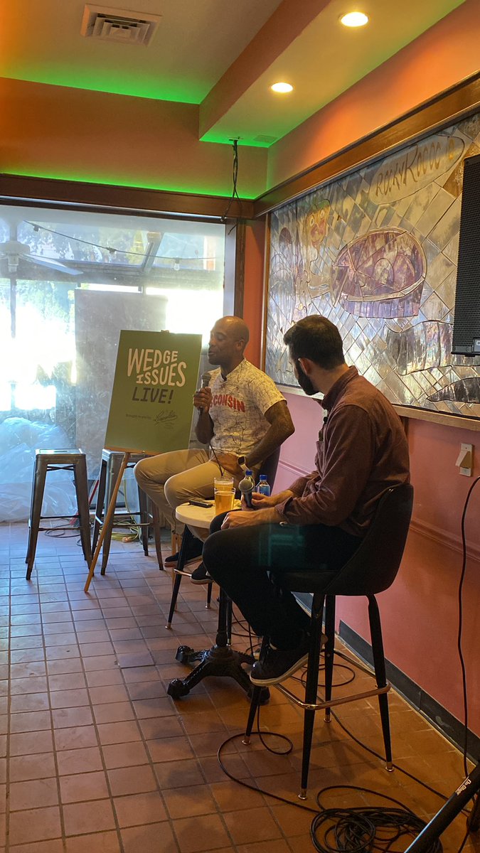 Pumped to see tonight’s live <a href="/CapTimes/">The Capital Times</a>  Wedge Issues podcast featuring <a href="/TheOtherMandela/">Mandela Barnes</a> and host <a href="/byjackkelly/">Jack Kelly</a>!