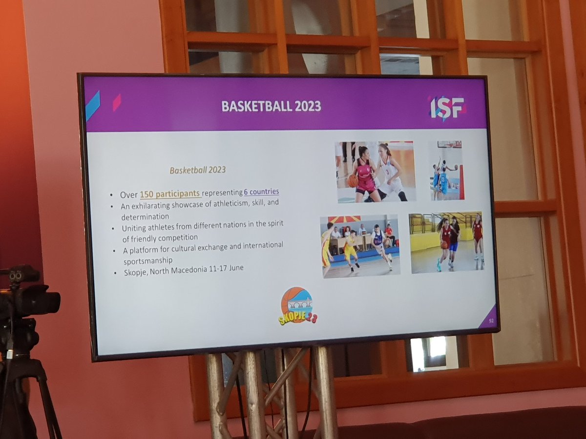 DaskalakisSt's tweet photo. #ESSF President Zeljko Tanaskovic presenting the aftermath of the 2023 European #SchoolSport events 🏐🥋🏀 during the @ISFsports Executive Committee Meeting in Mazatlan 🇲🇽 Well done #ESSF!! 👏 ✌️💪🏆Keep up the great work 👍 https://t.co/i91S5wJgtu