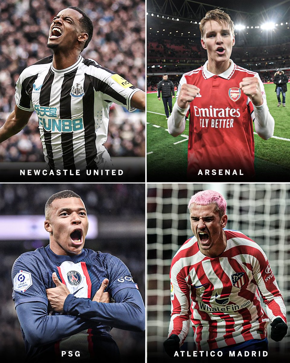 Qual desses times ganhará a Champions League primeiro?