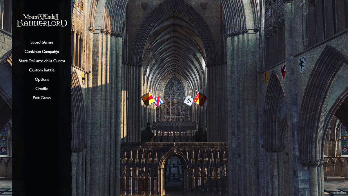 DADG_Mod's tweet image. ⚔️⚔️ Hello dear followers ! This evening, just one picture as a clue, to show how could look our main menu theme. What do you think about this ? Answer below ! 😏⚔️⚔️

Check our Moddb page here :

moddb.com/mods/dellarte-…

#mountandblade #mountandbladebannerlord #medieval #history