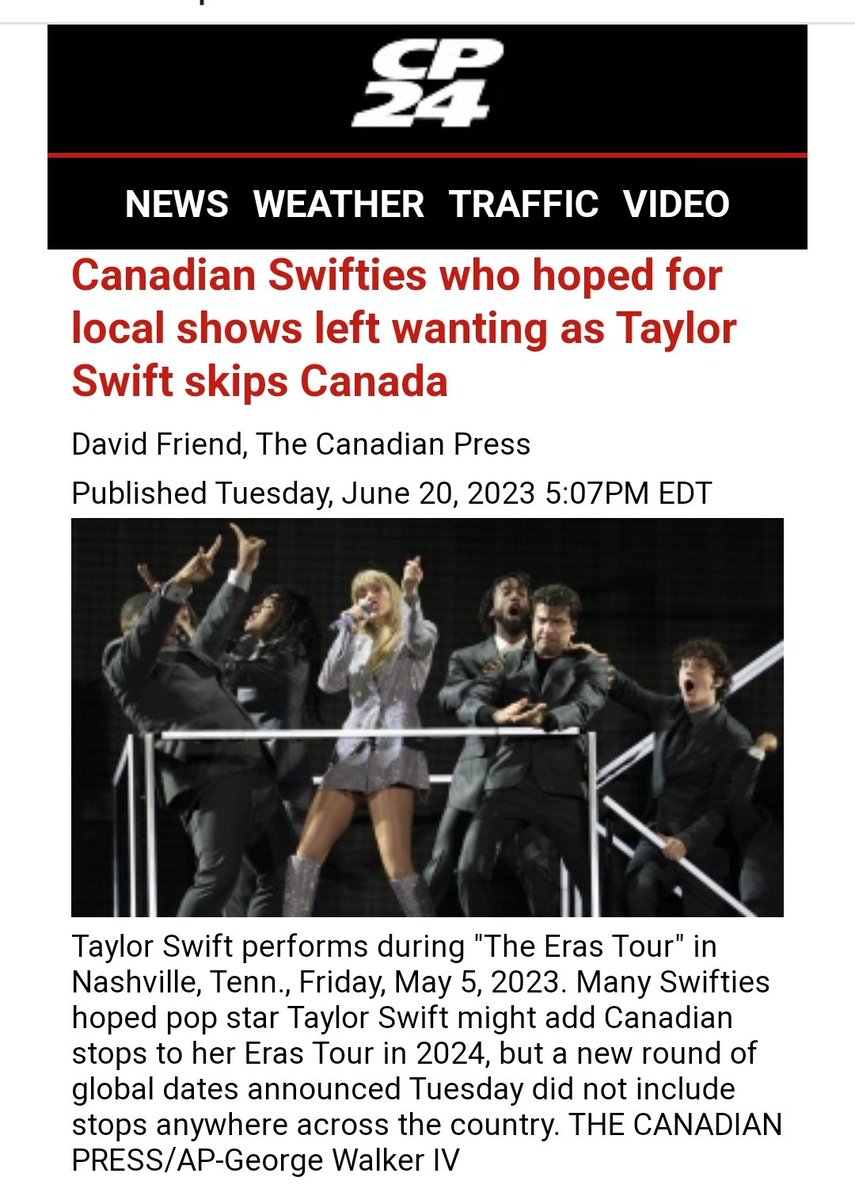 BREAKING: Taylor Swift skips Canadian stops on her new concert tour due to her dislike of Justin Trudeau.  #TaylorSwift #JustinTrudeau