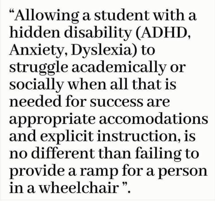 #accomodation #hiddendisability #ADHD #autism #autistic #anxiety #dyslexia #Dyspraxia