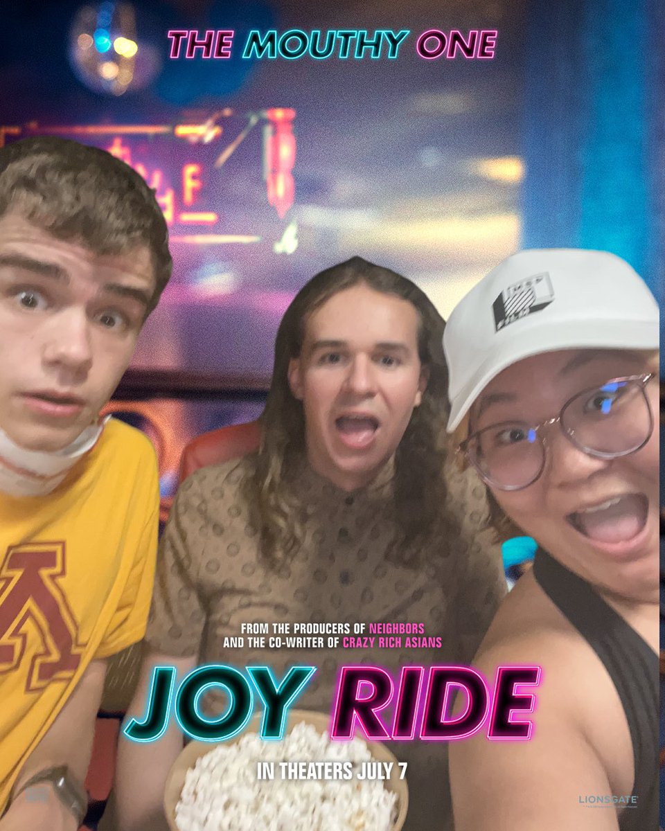 Seated for @JoyRideMovie for the second time 🫶 got to see another early screening of this a few weeks ago during AAPIHM and I'm super excited to get to see it again!! #joyridemovie