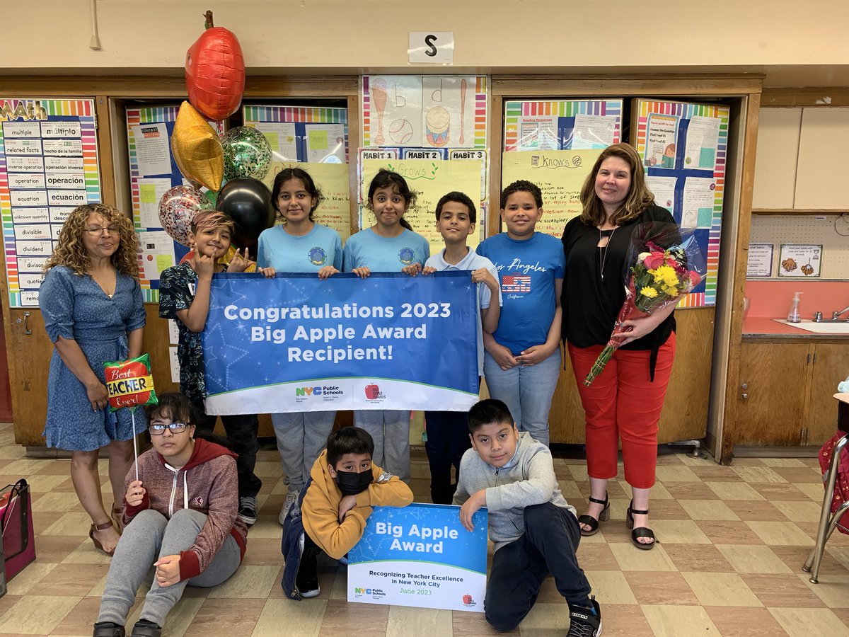 I’m very excited to share that I have been awarded with a Big Apple Award for teaching excellence by @NYCSchools I want to thank @ps1brooklyn & @NYCDOED15 for their support over the last 19 years! #allchildrencan #fulbrightteach #exchangeourworld #globaleducation