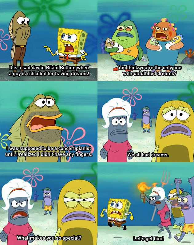 RiseFallNickBck's tweet photo. Bikini Bottom can be a rough place to live. https://t.co/t8lW9tB6su