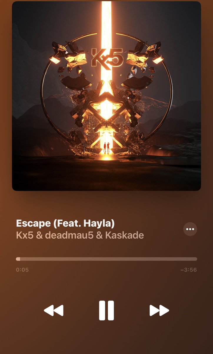 This song is true Perfection, wouldn’t change a thing! @kx5official @kaskade @deadmau5 @haylasings #Escape 🎶🎧🙌🏻