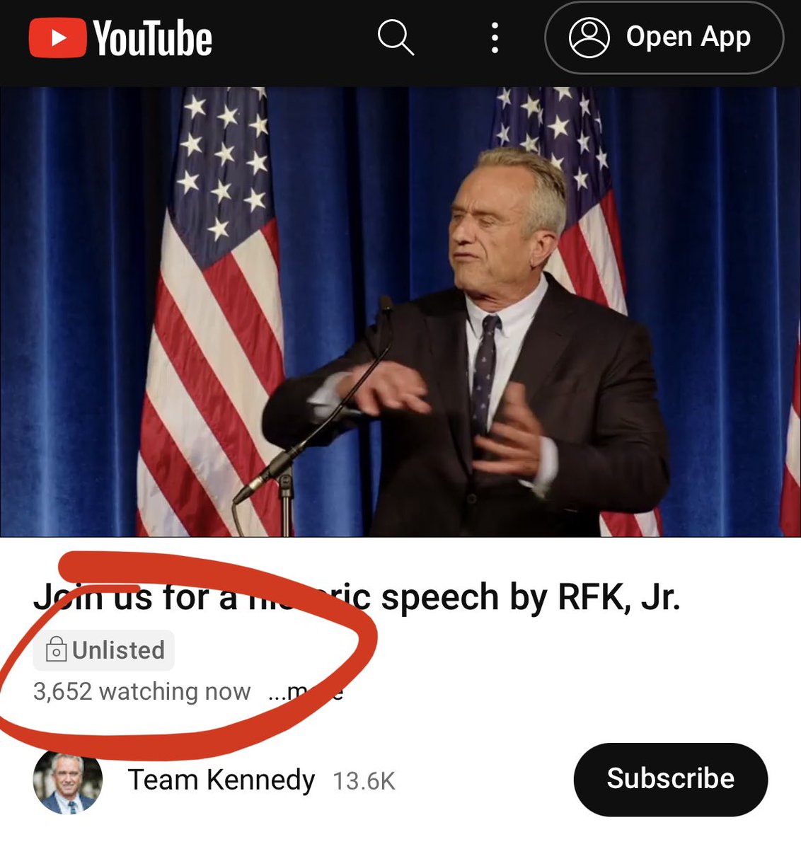 Rumble 🏴‍☠️ RUM on Twitter "Rumble vs YouTube 🥊 RobertKennedyJr"