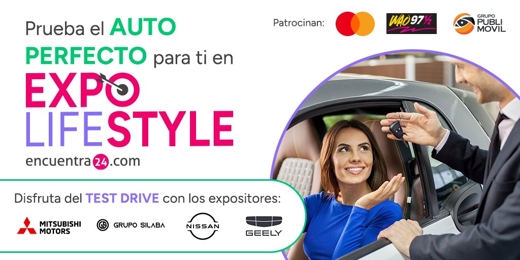 Ven a la feria y aprovecha la oportunidad de realizar un test drive y experimentar la emoción de conducir un auto.🚙💙
 Si te registras y asistes, participas en una emocionante tómbola donde podrás ganar un carro nuevo. 🚗💥

Regístrate aquí: mkt.encuentra24.com/3WuLDWd