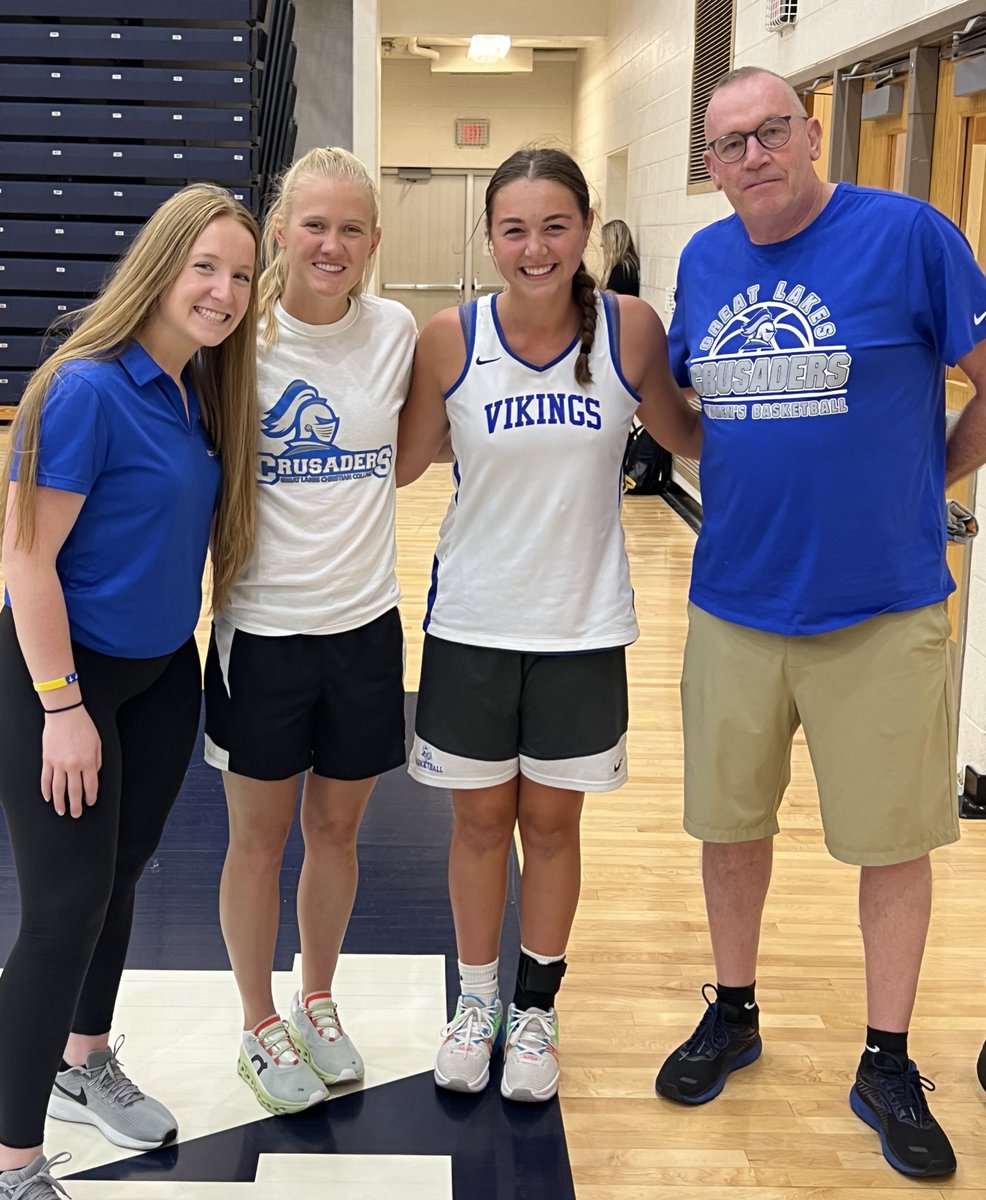 GLCCWBasketball's tweet photo. The coaching staff was busy recruiting at the Big North Girls’ Shootout which takes place at Boyne City, Charlevoix and Petoskey Schools. https://t.co/yTmsLpeFvh