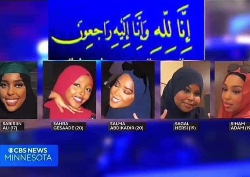 May Allah bless these 5 young girls, it really touched me as a Muslim woman. May Allah take these young girls to the highest level of Jannah. Ameen 🤲🏽 #Minneapolis #Somali #somalicommunity #unitedkingdom