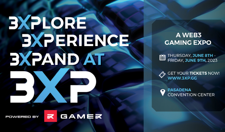 counterparty85's tweet photo. Exciting news from the 3XP Gaming Expo! Get ready for an epic showcase of upcoming Web3 titles. 🎮✨ #3XP #GamingExpo #Web3 #ComingSoon #VirtualWorlds #GamingNFTs https://t.co/zlwx66Y7ZH
