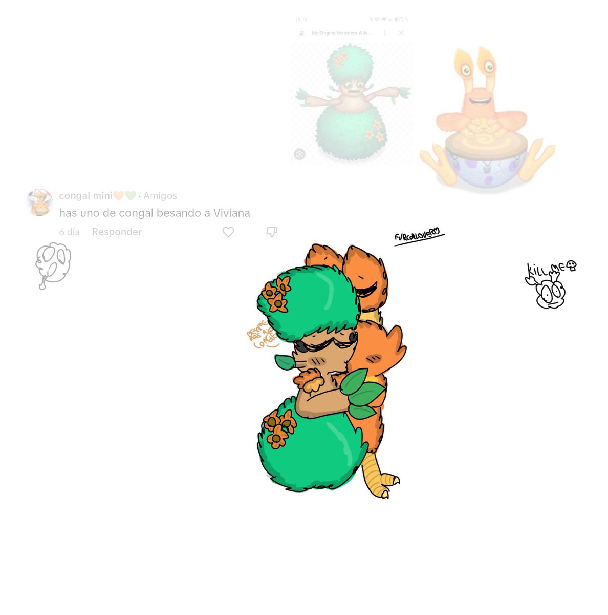 MSMFAN42's tweet photo. Matenme #MSM #msm #mysinginmonsters #Draw #fanart https://t.co/D6c3f9FfOW