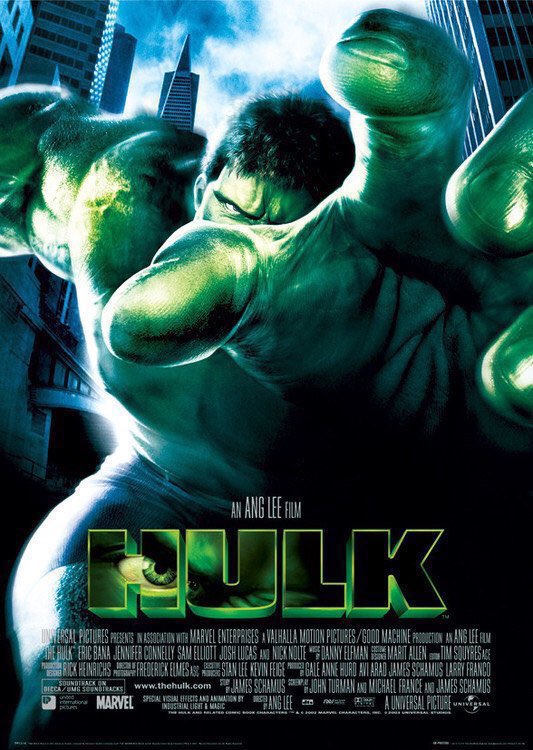 🎬MOVIE HISTORY: 20 years ago today, June 20, 2003, the movie 'Hulk' opened in theaters!

#EricBana #JenniferConnelly #SamElliott #JoshLucas #NickNolte #CaraBuono #CeliaWeston #KevinRankin #JesseCorti #DanielDaeKim #MikeErwin #RhiannonLeighWryn #PaulKersey #AngLee