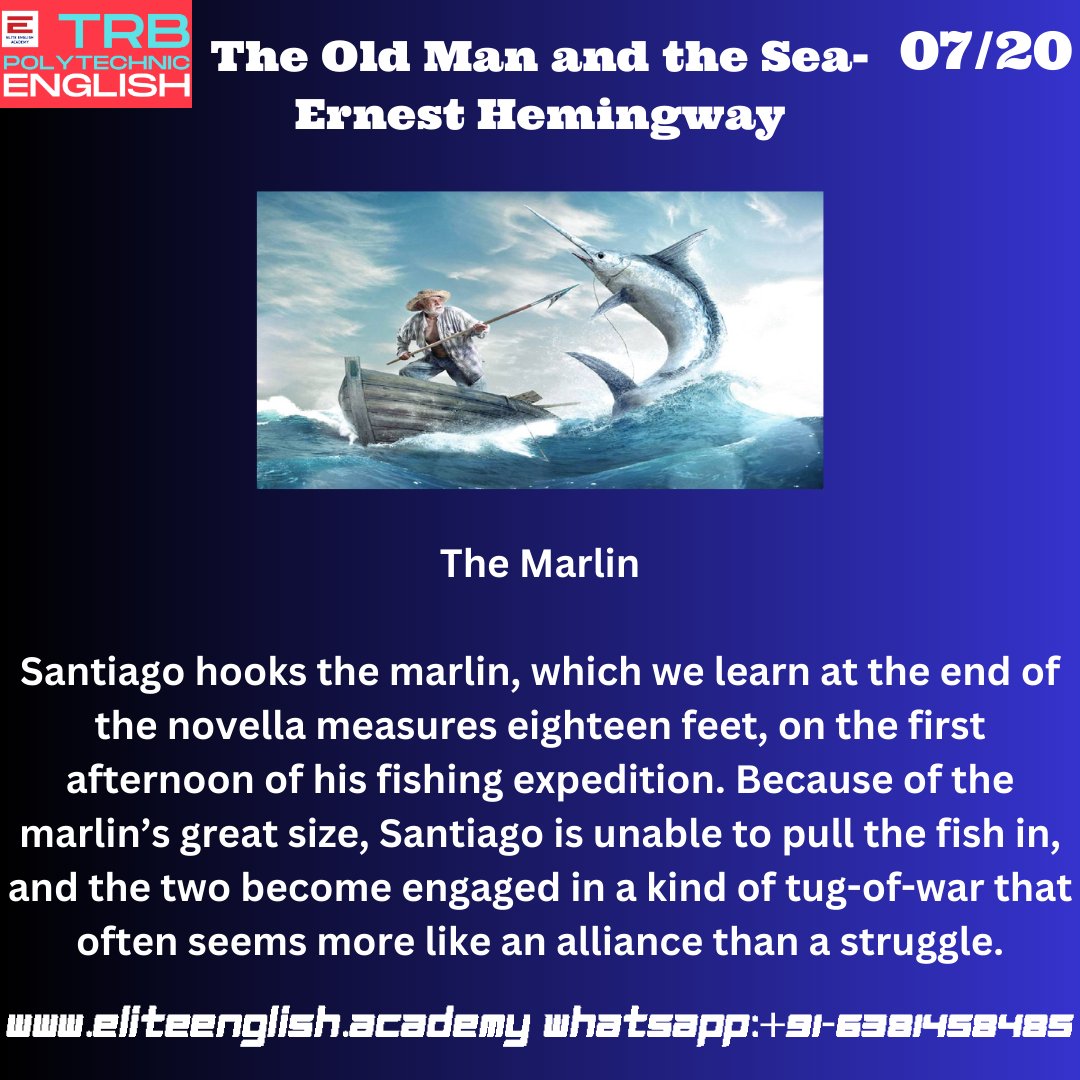 #pgtrb #ernesthemingway #theoldmanandthesea