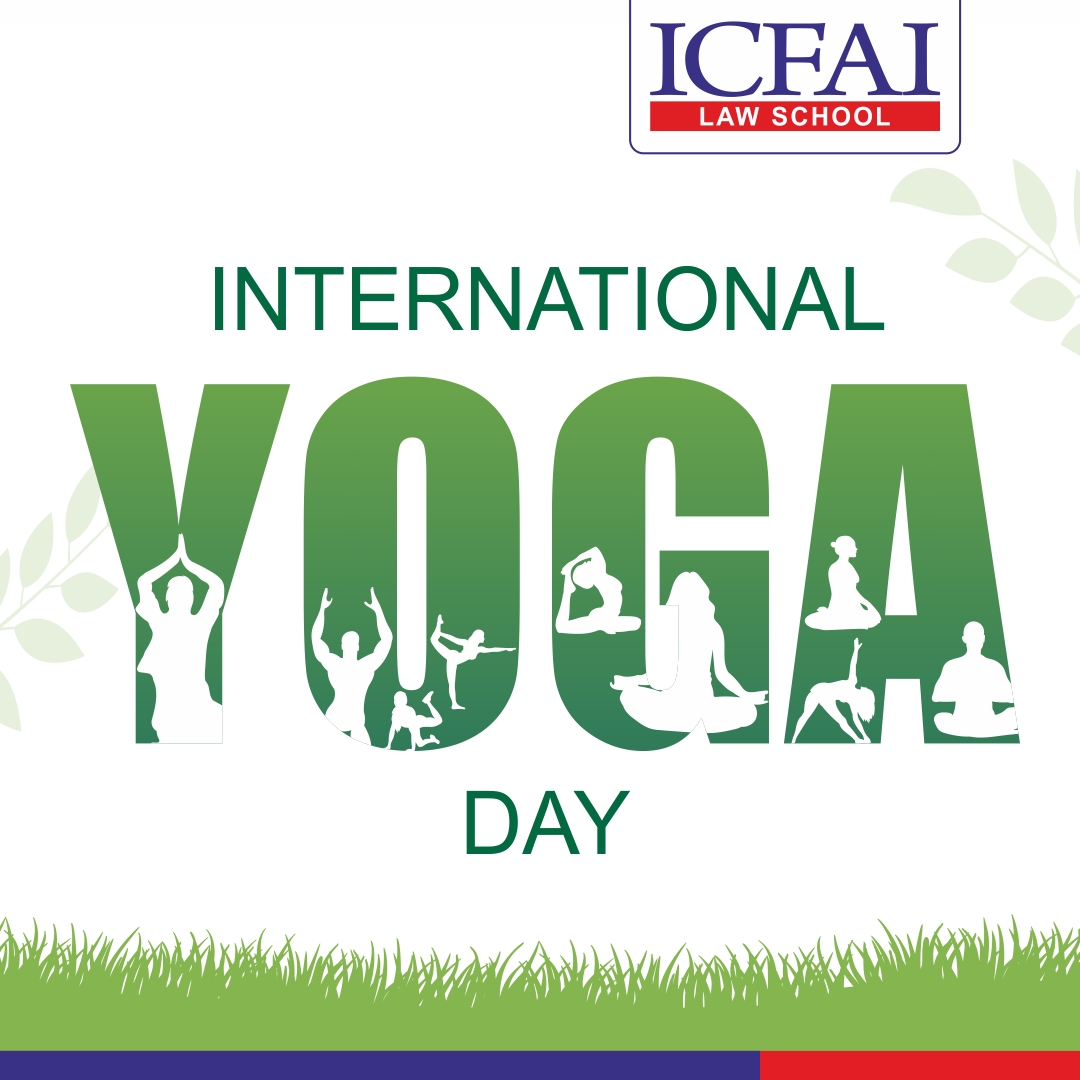 Stretch, breathe, and shine on #InternationalYogaDay 🌟🧘‍♀️ Let's celebrate this day by reconnecting with our bodies and nourishing our souls. 

#YogaVibes #Mindfulness #Yogalovers #yogaposes #yogaeveryday #Yogaday #Yogaday2023 #ICFAILawSchool