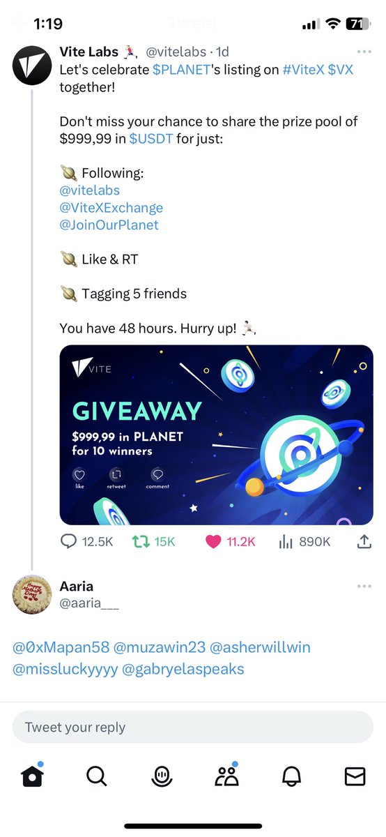 aaria___'s tweet photo. @TiarCrypto @vitelabs https://t.co/GePk8hiKTQ