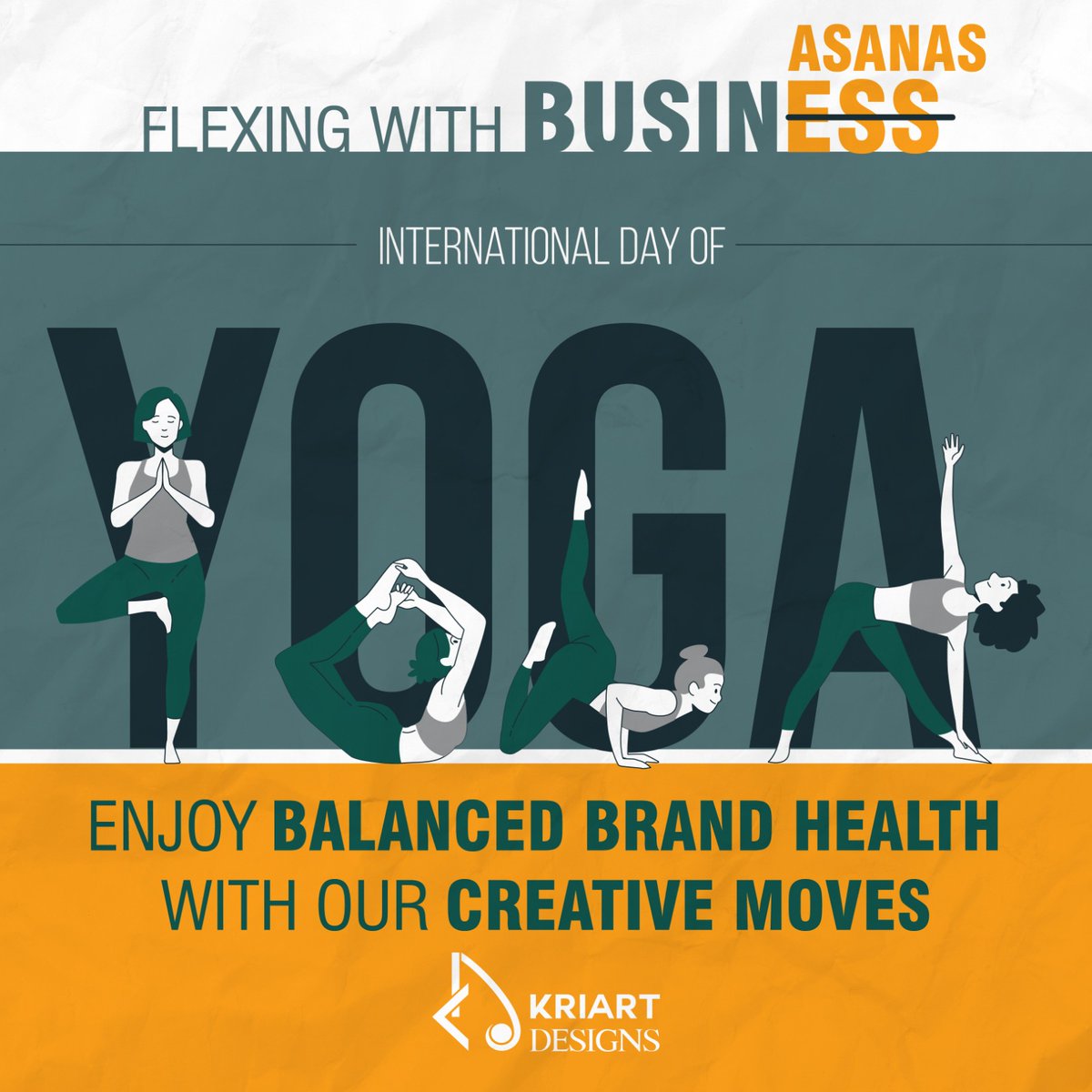 International Yoga Day!

#BusinessYoga #BrandFitness #CreativeGurus #businasanas   #yogaasana #yoganidra #pancakeday #wisdomwednesday #videoftheday #yogaalignment #dayan #yogapratice #bowoftheday #breakthebias #pencilcarving #worldenvironmentday #usatoday  #kriartdesigns
