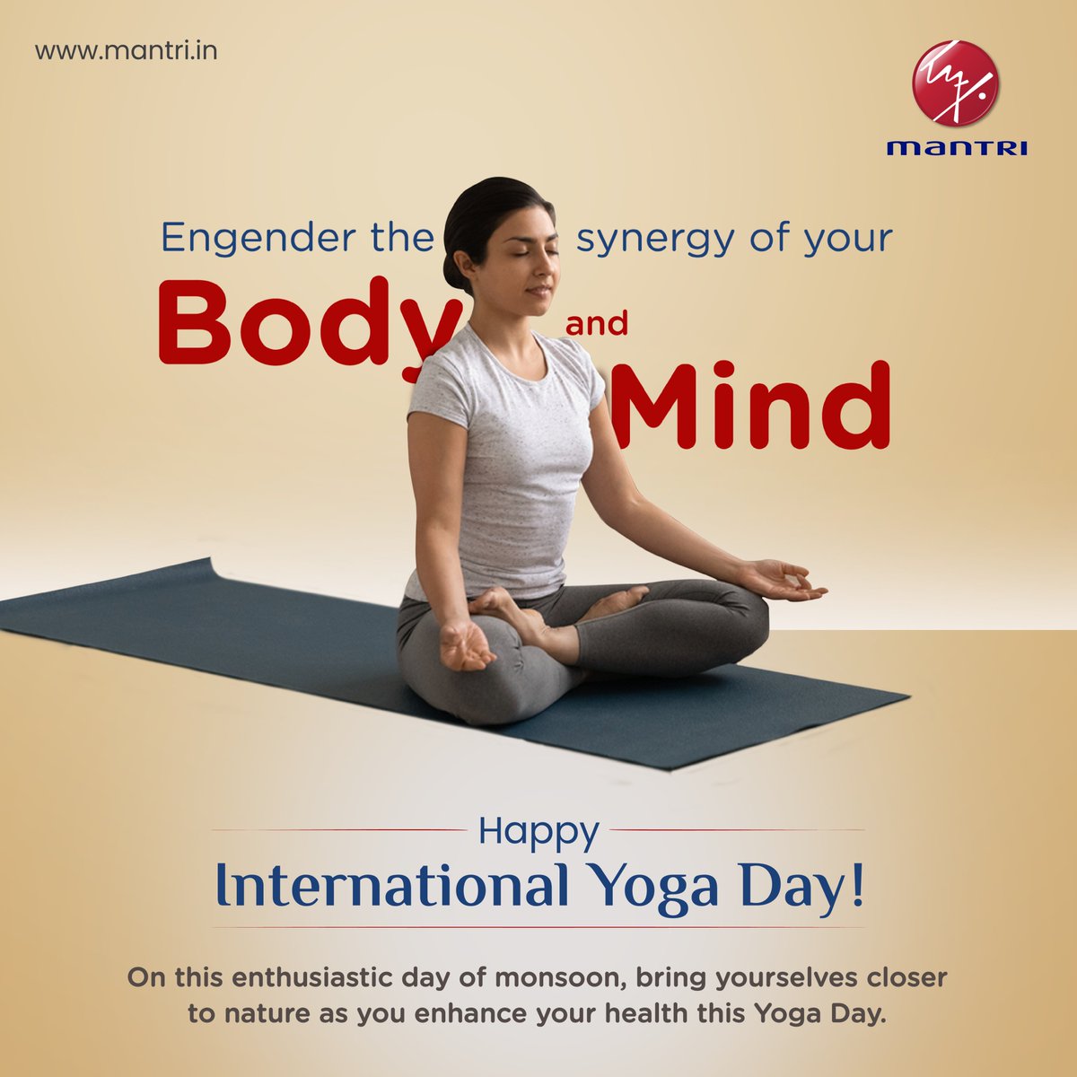 mantriblr's tweet photo. Let the power of yoga guide you on this transformative journey. Happy International Yoga Day 🧘♂️
#MantriDevelopers #YogaDay #InternationalYogaDay #HealthCare #YogaGuide #PowerOfYoga #HealthyLife #YogaForHealth https://t.co/9d2ikFcAG4