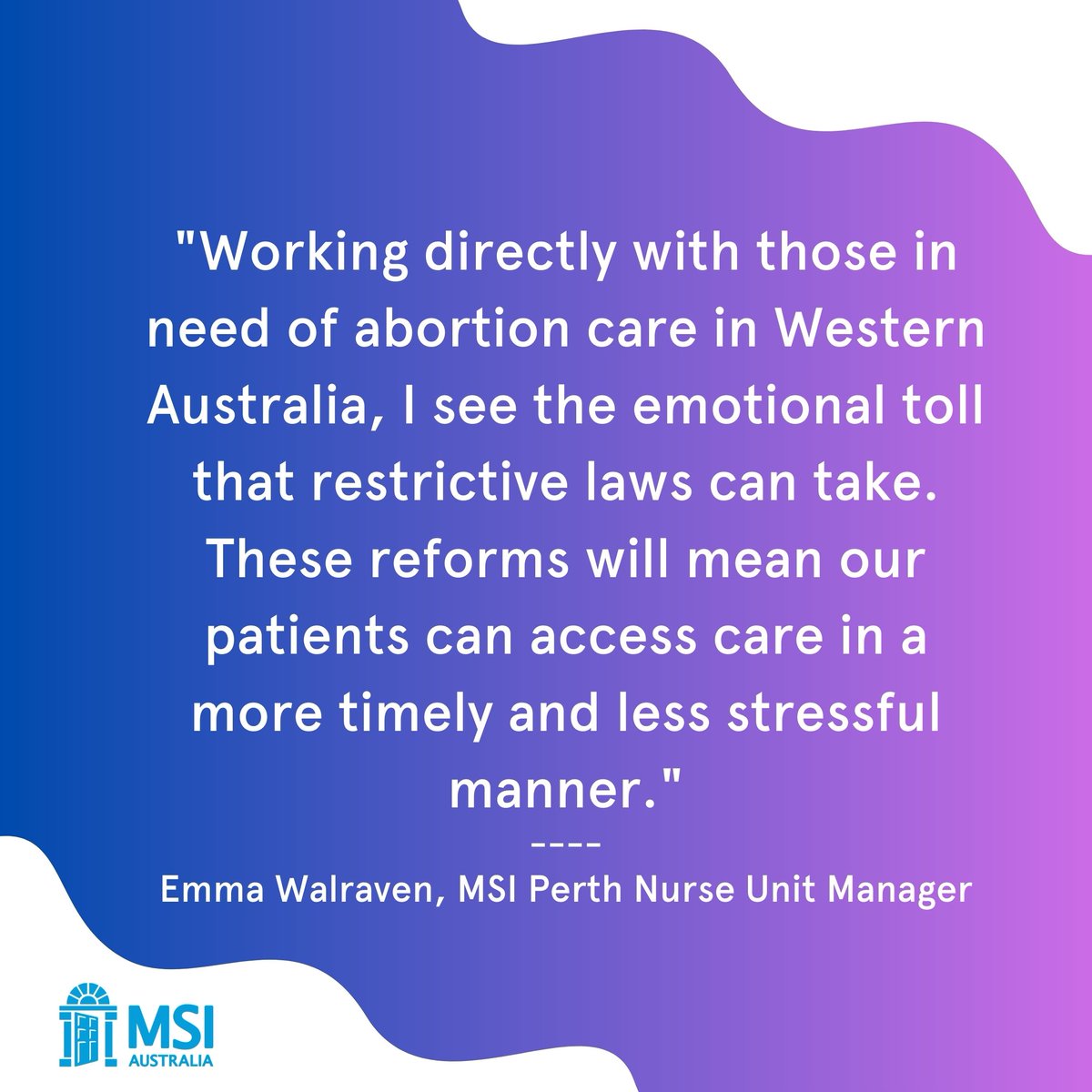 MSI_Australia's tweet photo. 💥Western Australia has just introduced legislation to modernise abortion laws and make access easier for women and pregnant people 🙌 Read our media release here: https://t.co/8WsGURHh9a https://t.co/WAMvGIJHFX
