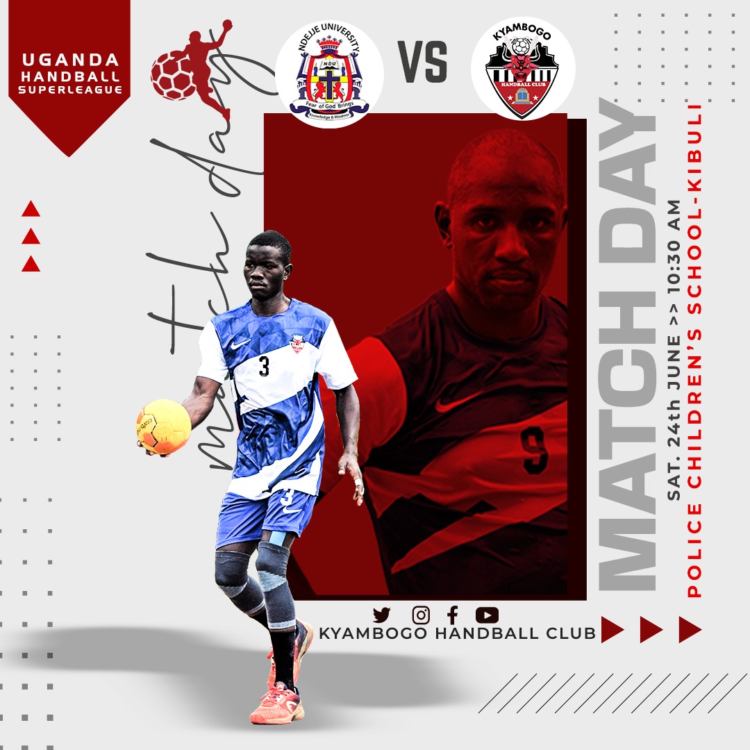 THE GAME DAY HITS DIFFERENT. NDEJJE UNIVERSITY BEING NEXT TASK, JUST MARK YOUR CALENDERS AND DONT MISS.!!

@ihf_info <a href="/KyuGamesUnion/">Kyambogo Games Union</a> <a href="/kyambogou/">KYAMBOGO UNIVERSITY</a> <a href="/NdejjeUnive/">Ndejje University</a> <a href="/nbstv/">NBS Television</a> <a href="/newvisionwire/">The New Vision</a> <a href="/SaltTvUganda/">Salt TV</a> <a href="/ntvuganda/">NTV UGANDA</a> <a href="/mtnug/">MTN Uganda</a> <a href="/Airtel_Ug/">Airtel Uganda</a> <a href="/jibuuganda/">Jibu Uganda</a> <a href="/CanaryMugume/">Canary Mugume</a> <a href="/Mugerwa38542670/">Mugerwa Charles</a> <a href="/EliKatunguka/">Prof Eli Katunguka</a>