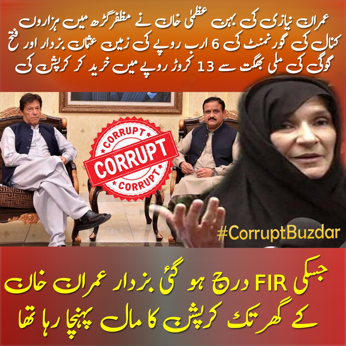 #CorruptBuzdar is a corrupt person.