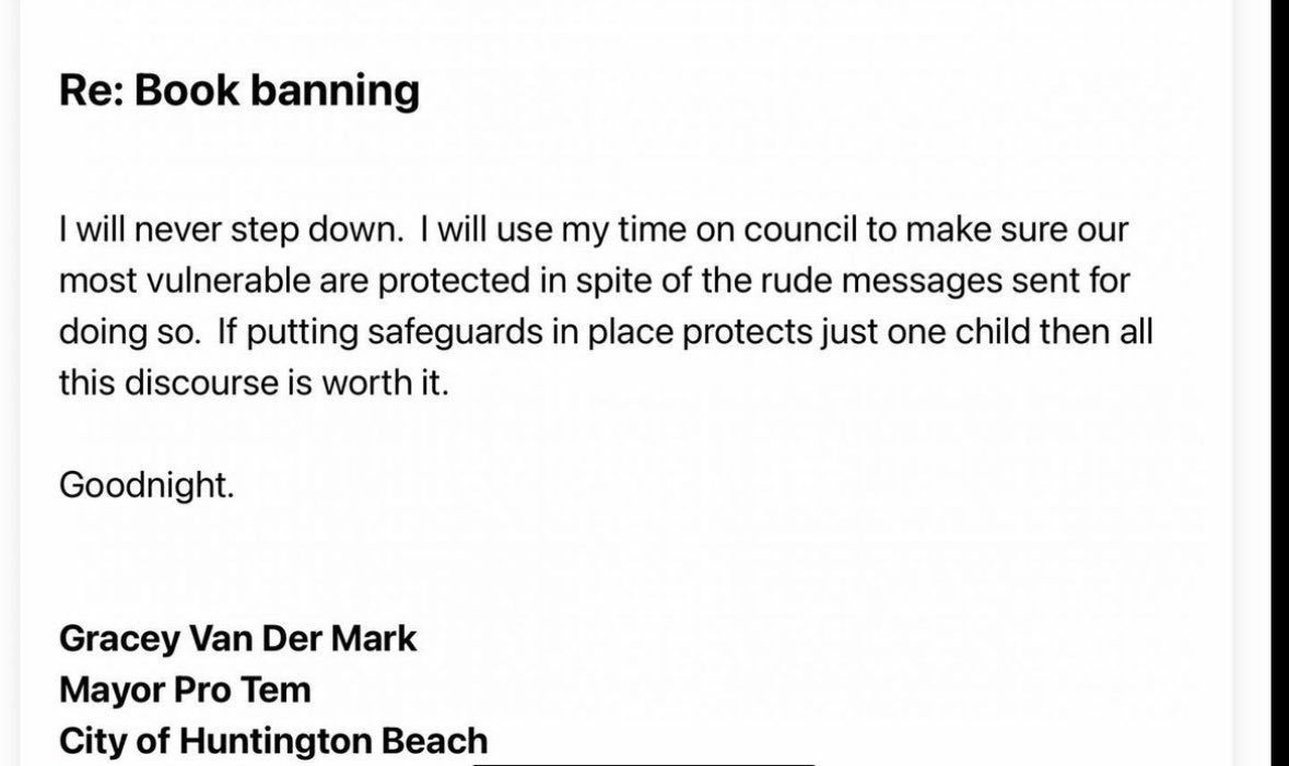 Gracey Van Der Mark believes “all this discourse is worth it.” 
What say you, #HuntingtonBeach? 
#citycouncil