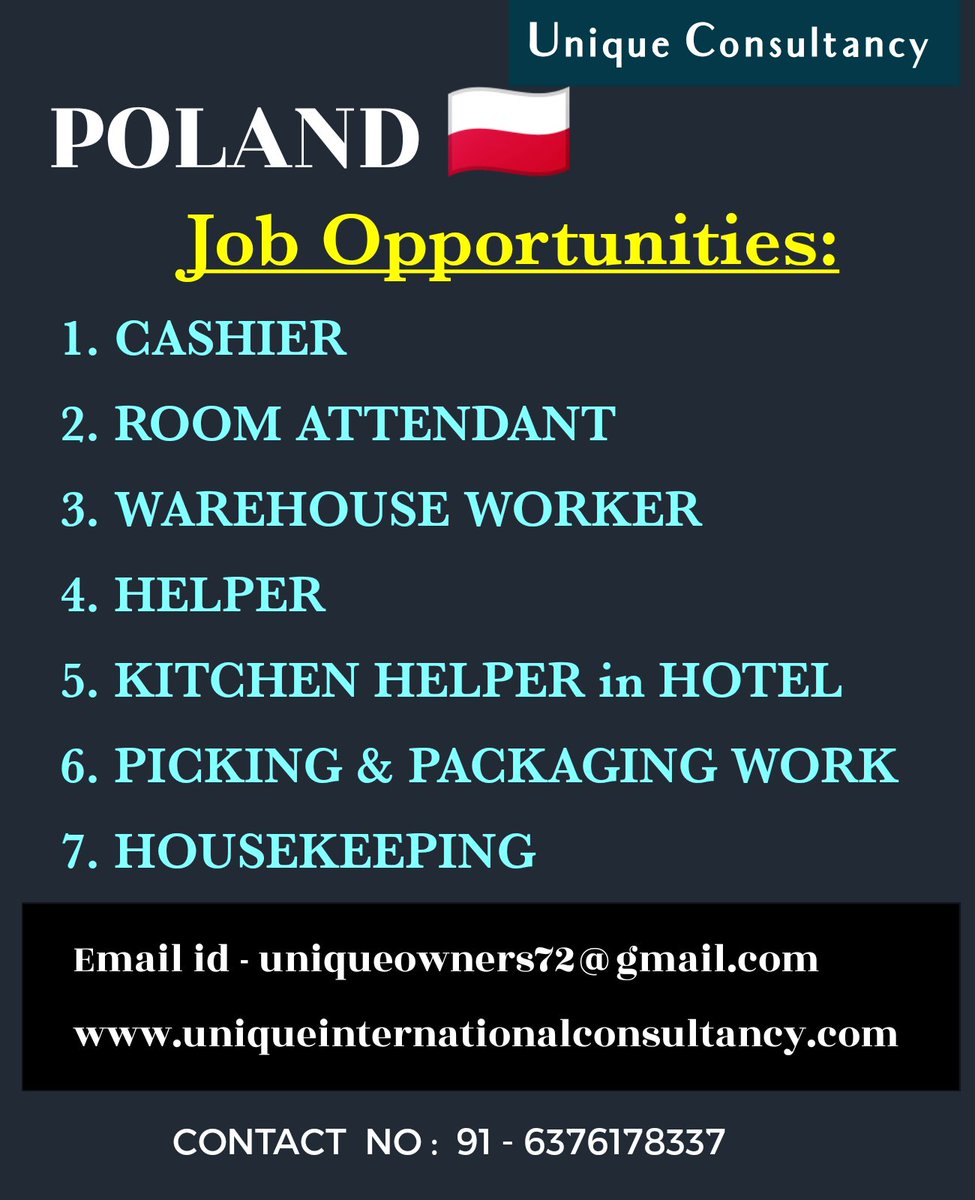UniqueImmigrat1's tweet photo. @UniqueImmigrat1 

#hiring #job #india #international #workabroad #apply https://t.co/DQqoPYOddC