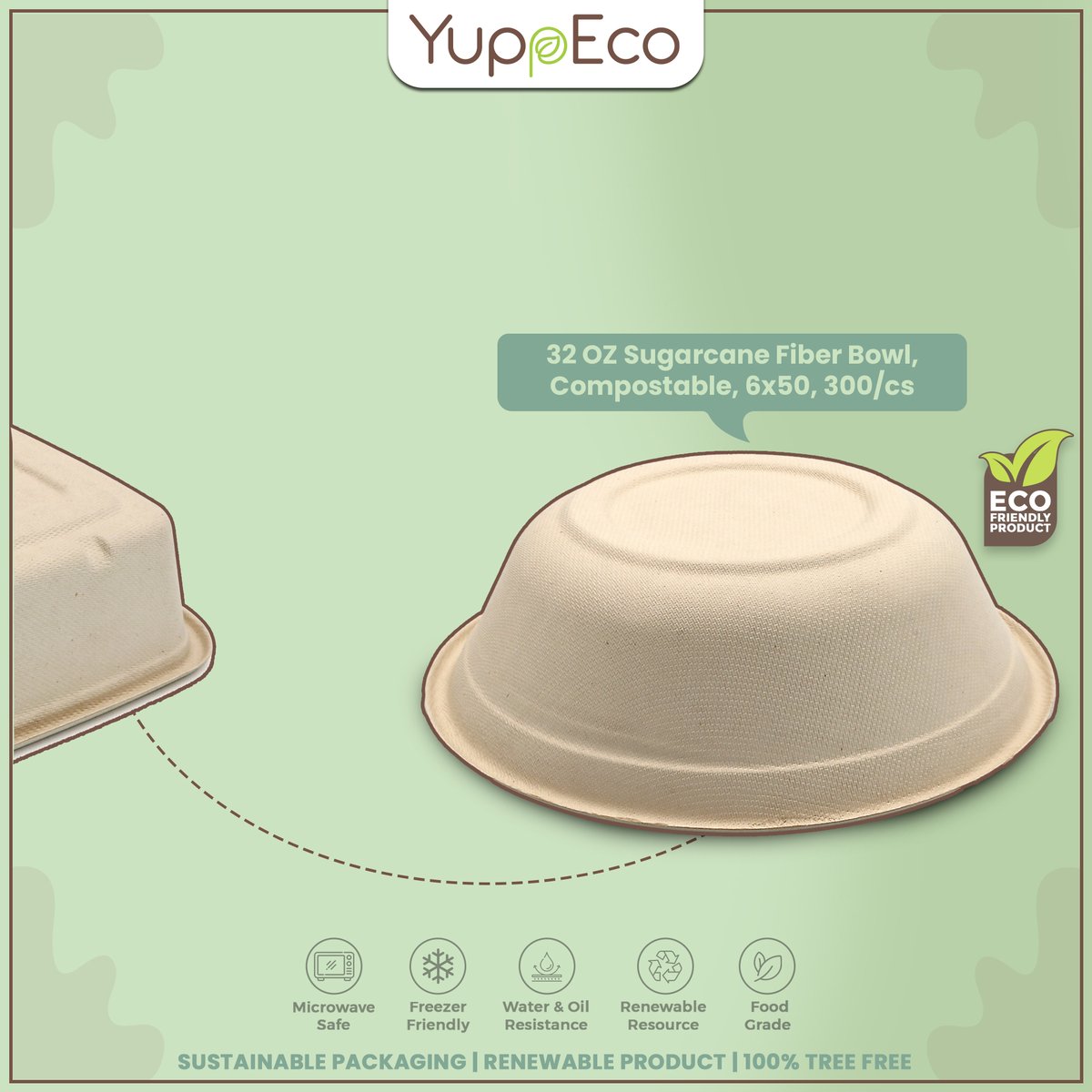 Yupp_Eco's tweet image. "Water &amp;amp; Oil Resistance: Sustainable Packaging that Stands the test of Time...!"
#ClamshellContainer #EcoFriendlyProduct #FiberContainer #SugarcaneFiber #RoundPlate #Bowl #Compostable #MicrowaveSafe #FreezerFriendly #WaterResistance #OilResistance #RenewableResource #FoodGrade