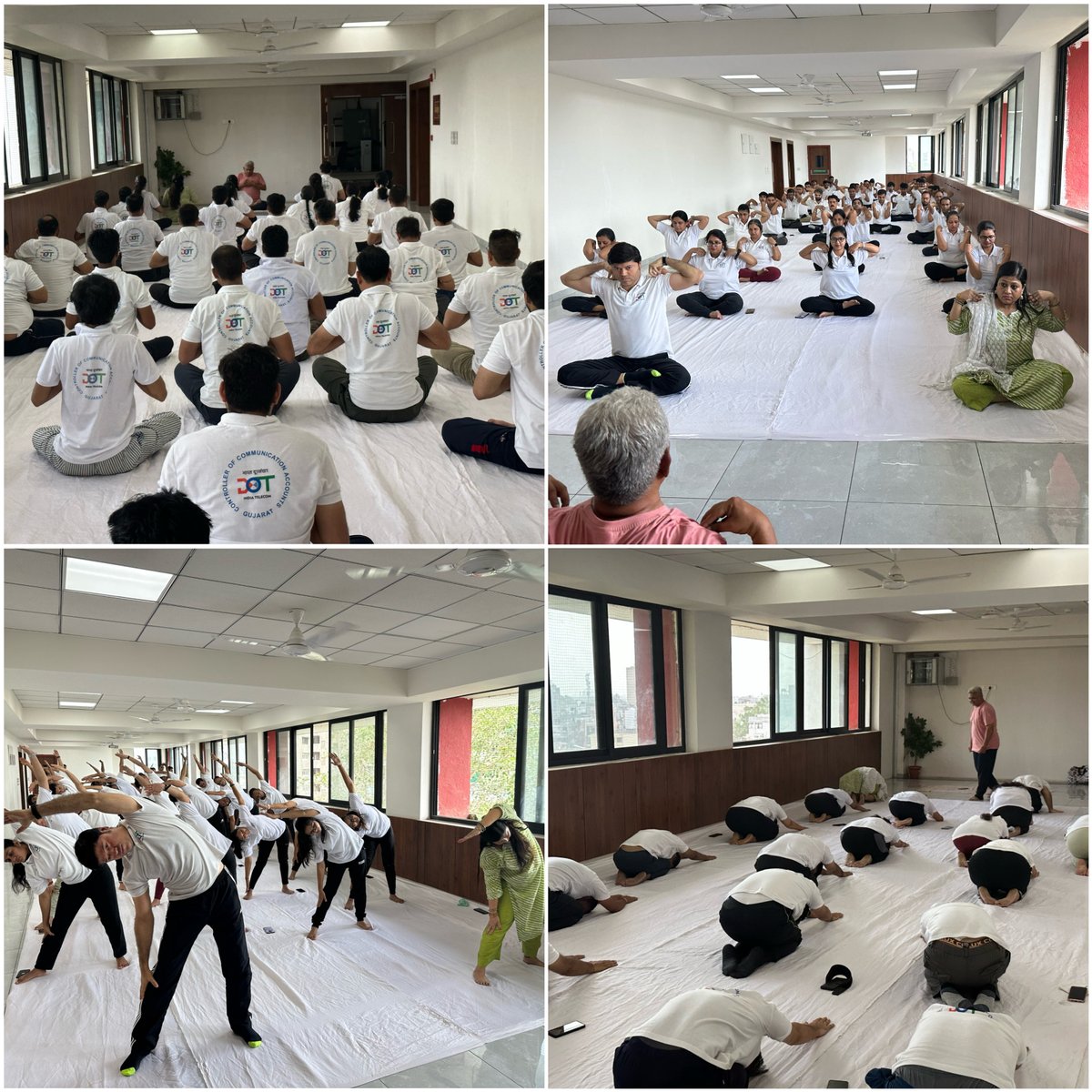 Greetings on the occasion of #InternationalDayofYoga2023 !

O/o CCA Gujarat celebrated the day enthusiastically. The staff performed #YogAsans under the guidance of #YogGuru

#YogaforVasudhaivaKutumbakam
#IDY2023
#IDYArctictoAntarctica
#HarAnganYoga
#YogaOceanRing
#YogaBharatMala