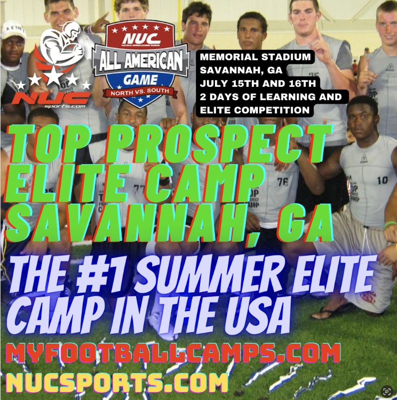 coachschuman's tweet photo. @CertififedSted You are invite to the 15th Annual NUC Sports Top Prospect Elite Camp July 15th &amp; 16th in Savannah, GA register at https://t.co/KCwDdqKrC2 #georgiafootball https://t.co/d5eG9Uh0RC