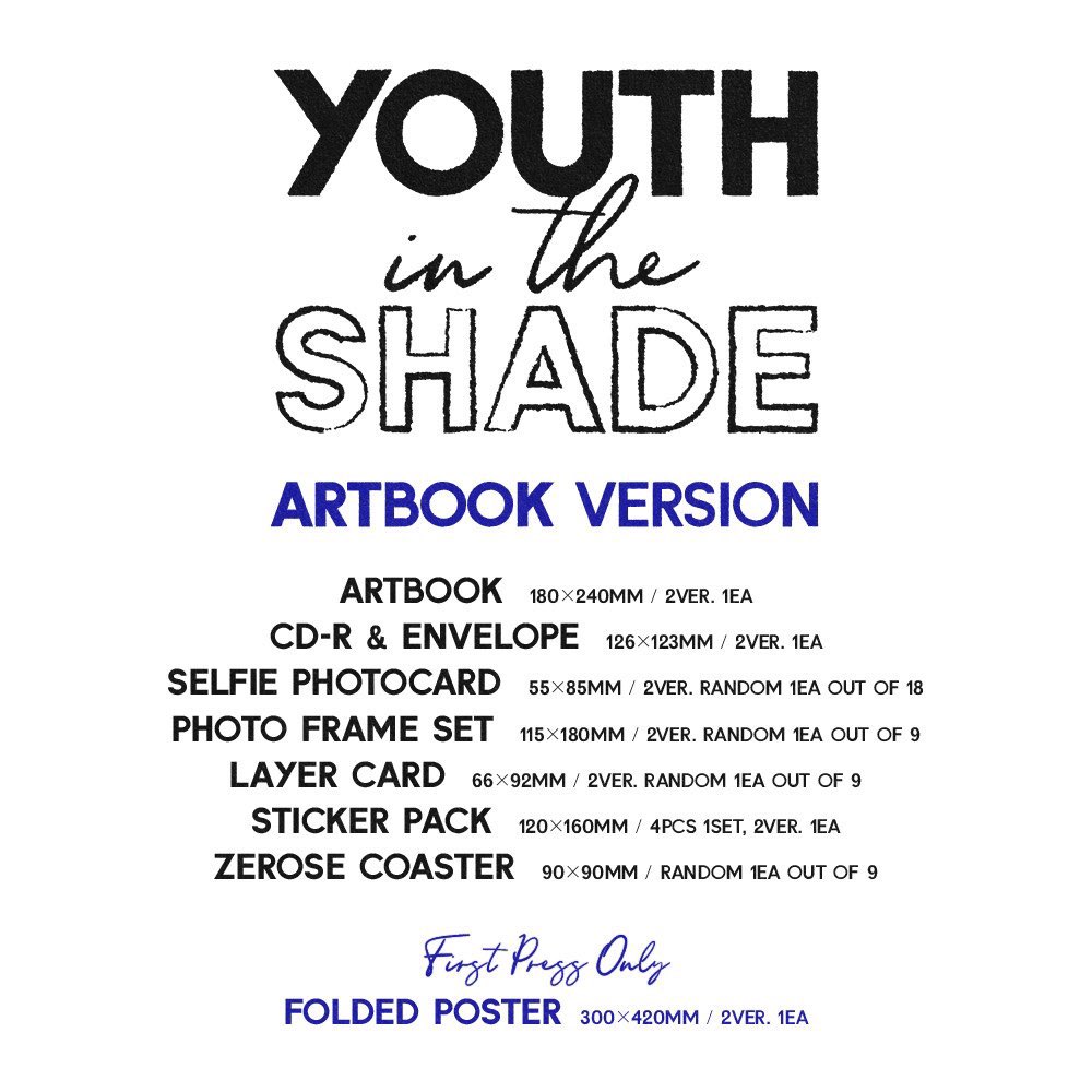GIVE AWAY ZEROBASEONE YOUTH IN THE SHADE ALBUM ONLY! (Get the photobook, artbook, cd, and sticker only)

RT, LIKE, FOLLOW
And reply foto bias kalian di zb1

INA ONLY yaa. 

End waktu udah keluar mv debutnya!