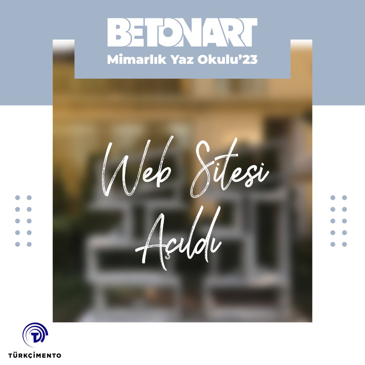 Betonart Mimarlık Yaz Okulu'23 hakkında tüm gelişmeleri betonartyazokulu.com sitemizden takip edebilirsiniz #türkçimento #limakçimento #çimentaşçimento #chrysoturkey #betonart