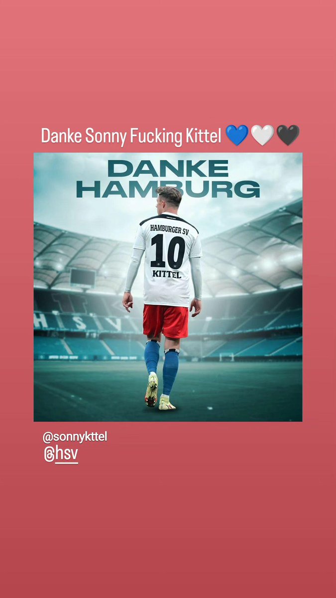Jenni96STR's tweet photo. Danke für die Treue und Liebe die du uns über die Jahre geschenkt hast. Du hast bis zum Schluss alles gegeben. Ich wünsche dir auf deinen weiteren Weg alles gute und lass dich von den hatern nicht unterkriegen! #sonnykittel  #fürimmerHSV 💙🤍🖤 https://t.co/wttwbgMbtr