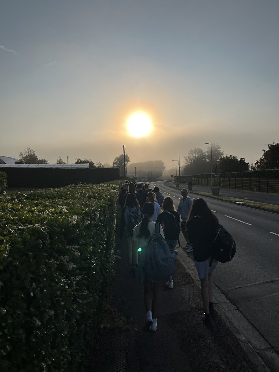 Off to breakfast bright and early ready for a day exploring Rouen with students from our French partner school😁🇫🇷