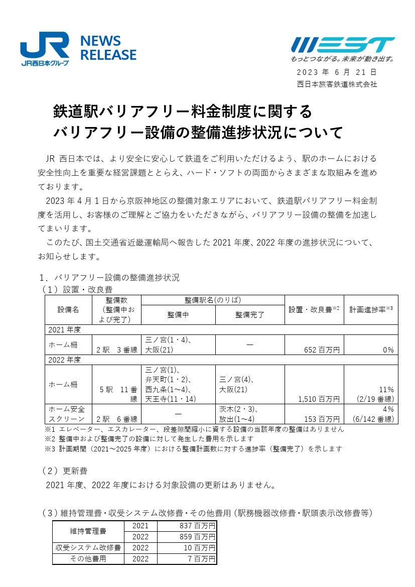 鉄道公式リリース by 鉄道コム on Twitter