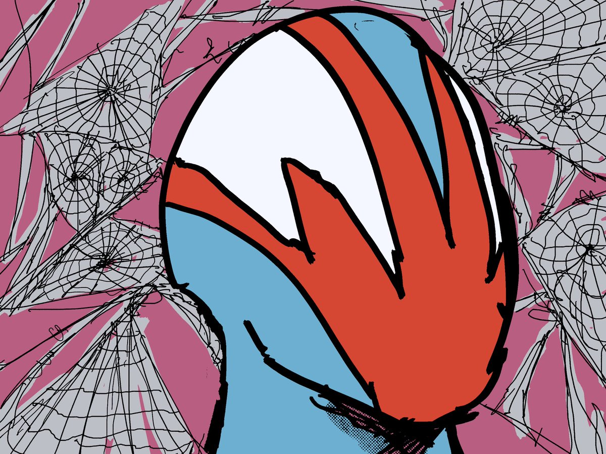 omar1265's tweet photo. My spidersona he turns into an uncontrollable monster after midnight https://t.co/p2K3xj4q59